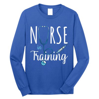 Nurse In Training Nursing School Stethoscope Future Nurse Gift Long Sleeve Shirt