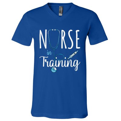 Nurse In Training Nursing School Stethoscope Future Nurse Gift V-Neck T-Shirt