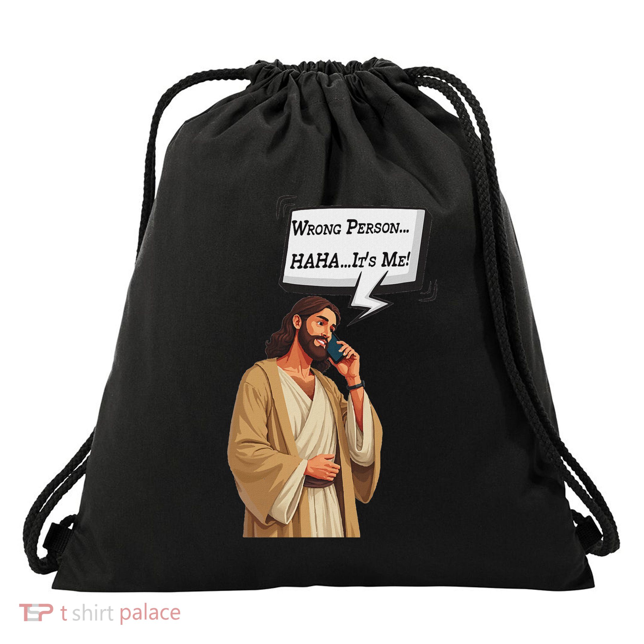 Now Is The Time Jesus Is Calling Drawstring Bag