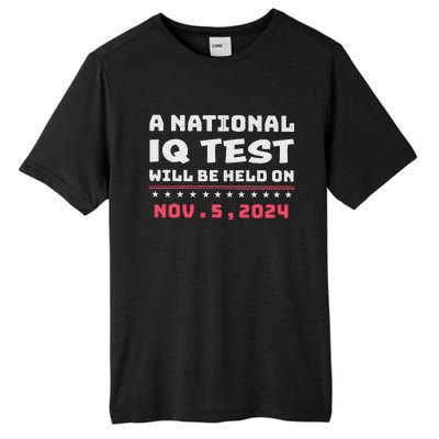 National Iq Test Alert November 5th 2024 Tall Fusion ChromaSoft Performance T-Shirt