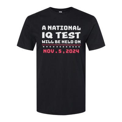 National Iq Test Alert November 5th 2024 Softstyle CVC T-Shirt