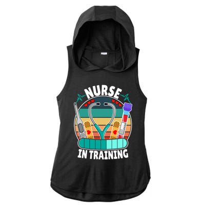 Nurse In Training Nursing Student Funny Future Nurse Great Gift Ladies PosiCharge Tri-Blend Wicking Draft Hoodie Tank