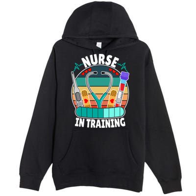 Nurse In Training Nursing Student Funny Future Nurse Great Gift Premium Pullover Hoodie