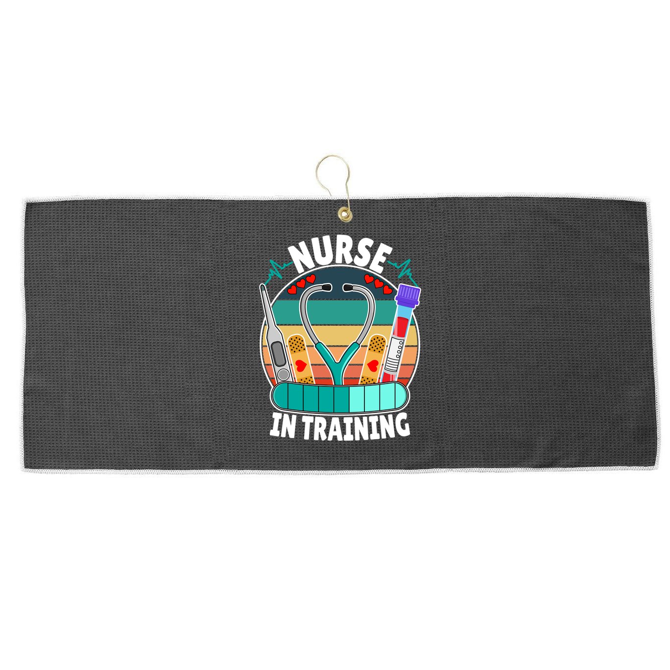 Nurse In Training Nursing Student Funny Future Nurse Great Gift Large Microfiber Waffle Golf Towel