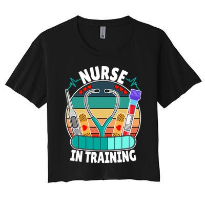 Nurse In Training Nursing Student Funny Future Nurse Great Gift Crop Top