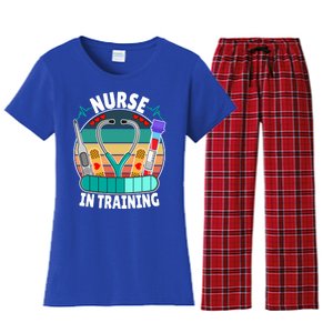 Nurse In Training Nursing Student Funny Future Nurse Great Gift Women's Flannel Pajama Set