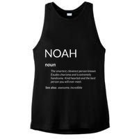 Noah Is The Best Funny Name Definition Noah Ladies PosiCharge Tri-Blend Wicking Tank