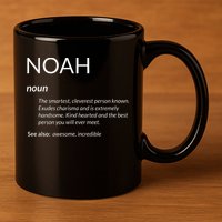 Noah Is The Best Funny Name Definition Noah 11oz C Handle Ceramic Mug