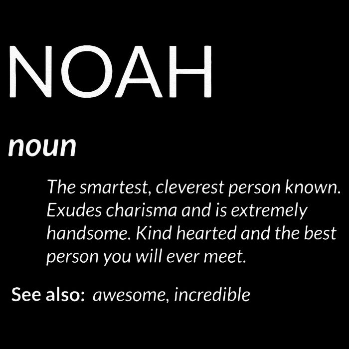 Noah Is The Best Funny Name Definition Noah Drawstring Bag
