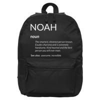 Noah Is The Best Funny Name Definition Noah 16 in Basic Backpack