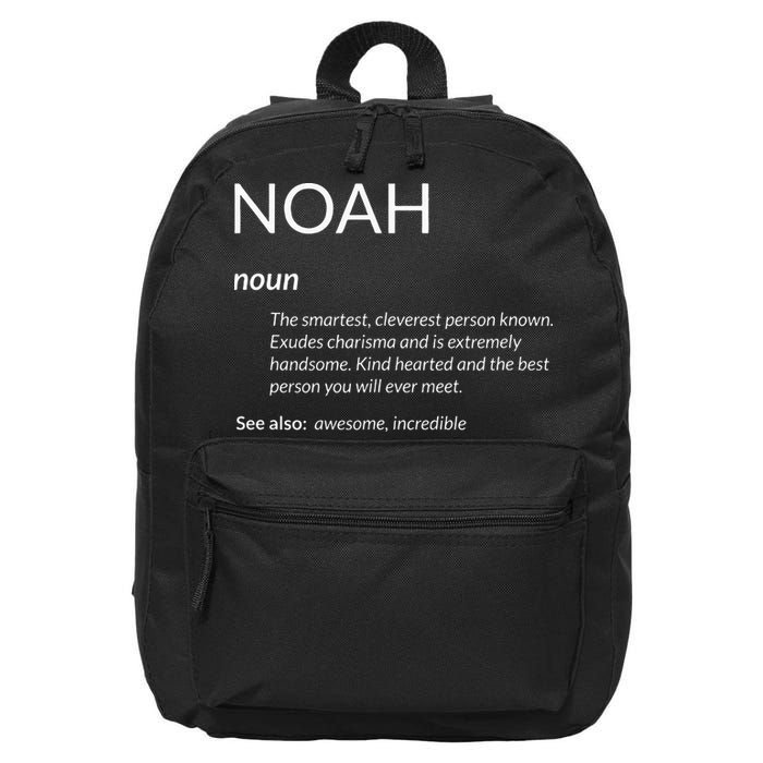 Noah Is The Best Funny Name Definition Noah 16 in Basic Backpack