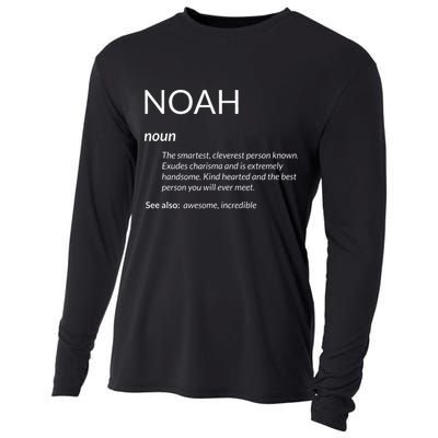 Noah Is The Best Funny Name Definition Noah Cooling Performance Long Sleeve Crew