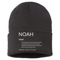 Noah Is The Best Funny Name Definition Noah Sustainable Knit Beanie