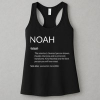 Noah Is The Best Funny Name Definition Noah Womens Tank Top