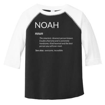 Noah Is The Best Funny Name Definition Noah Toddler Fine Jersey T-Shirt