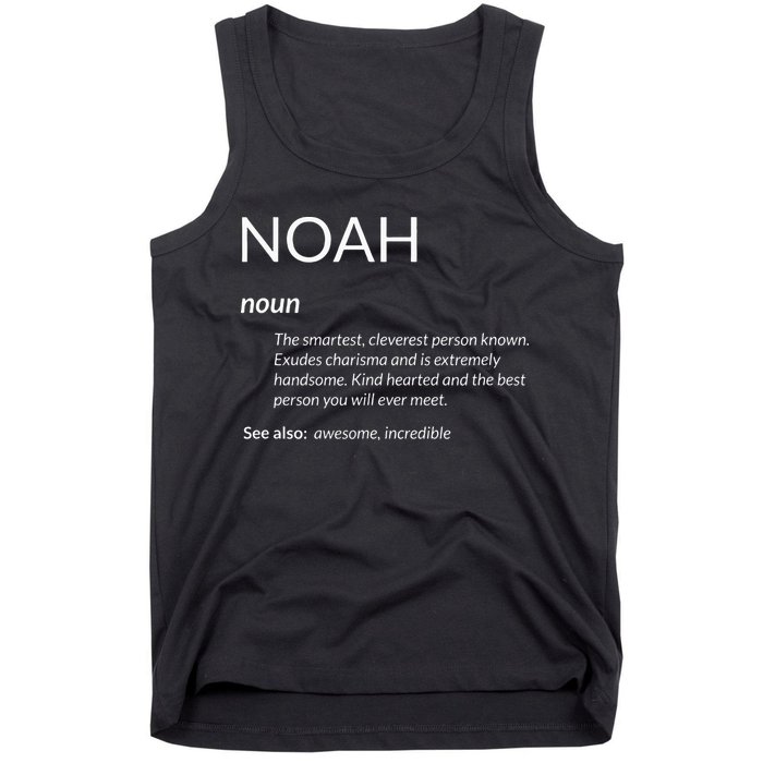 Noah Is The Best Funny Name Definition Noah Tank Top