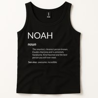 Noah Is The Best Funny Name Definition Noah Tank Top