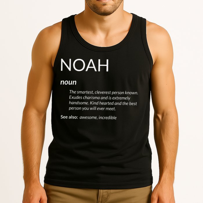 Noah Is The Best Funny Name Definition Noah Tank Top