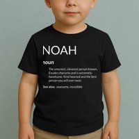 Noah Is The Best Funny Name Definition Noah Toddler T-Shirt