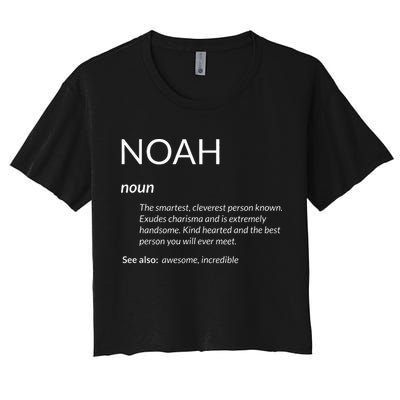 Noah Is The Best Funny Name Definition Noah Crop Top