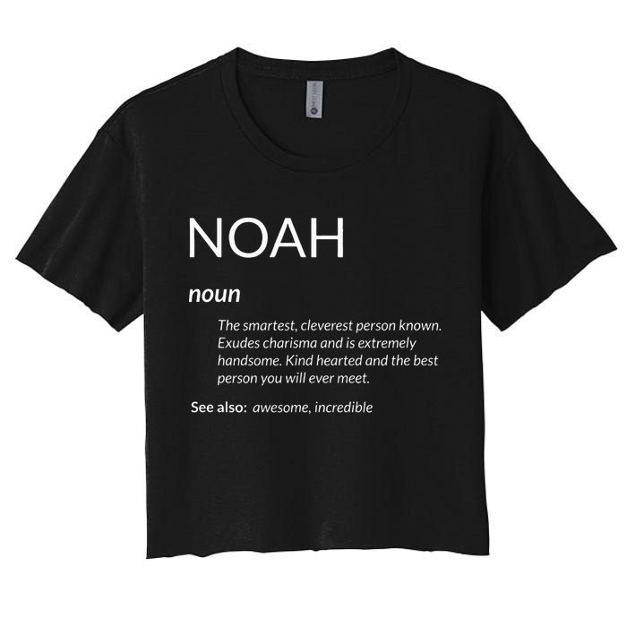 Noah Is The Best Funny Name Definition Noah Crop Top