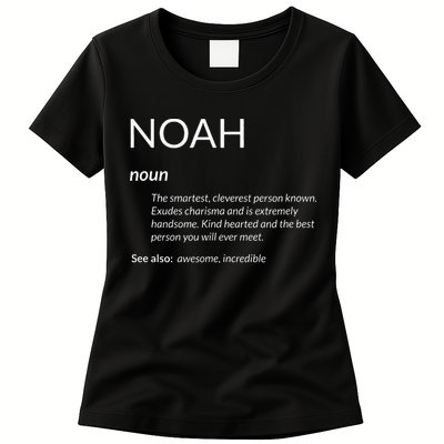Noah Is The Best Funny Name Definition Noah Womens T-Shirt