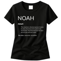 Noah Is The Best Funny Name Definition Noah Womens T-Shirt