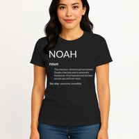 Noah Is The Best Funny Name Definition Noah Womens T-Shirt