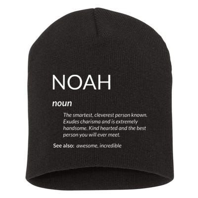 Noah Is The Best Funny Name Definition Noah Short Acrylic Beanie
