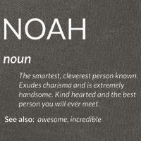 Noah Is The Best Funny Name Definition Noah Cotton Canvas Backpack