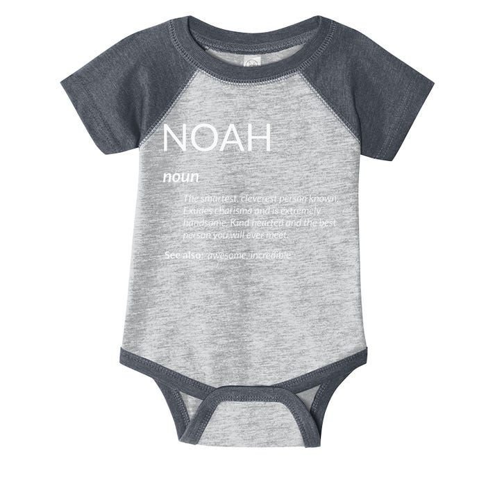 Noah Is The Best Funny Name Definition Noah Infant Baby Jersey Bodysuit