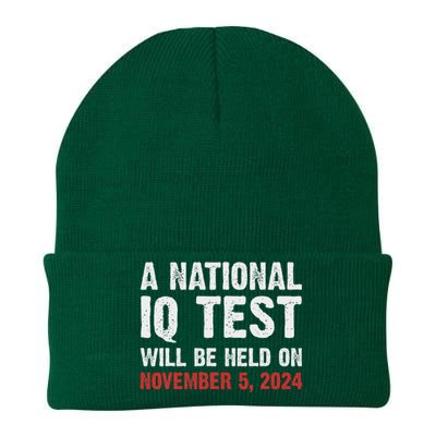 National Iq Test Announcement November 5 2024 Knit Cap Winter Beanie