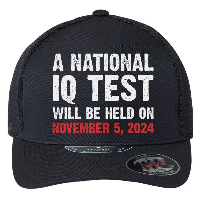 National Iq Test Announcement November 5 2024 Flexfit Unipanel Trucker Cap