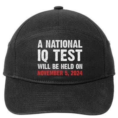 National Iq Test Announcement November 5 2024 7-Panel Snapback Hat