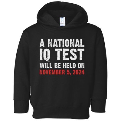 National Iq Test Announcement November 5 2024 Toddler Hoodie