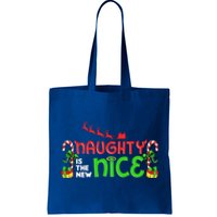 Naughty Is The New Nice Christmas Santa Naughty Or Nice Gift Tote Bag