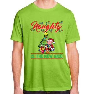 Naughty Is The New Nice Christmas Santa Xmas Gift Adult ChromaSoft Performance T-Shirt