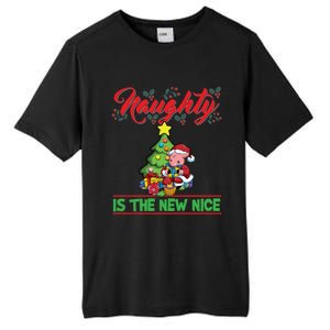 Naughty Is The New Nice Christmas Santa Xmas Gift Tall Fusion ChromaSoft Performance T-Shirt