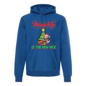 Naughty Is The New Nice Christmas Santa Xmas Gift Premium Hoodie