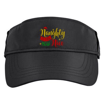 Naughty Is The New Nice Funny Christmas Novelty Holiday Item Funny Gift Adult Drive Performance Visor