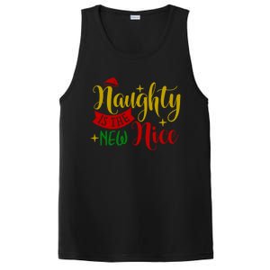 Naughty Is The New Nice Funny Christmas Novelty Holiday Item Funny Gift PosiCharge Competitor Tank