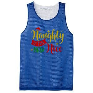 Naughty Is The New Nice Funny Christmas Novelty Holiday Item Funny Gift Mesh Reversible Basketball Jersey Tank