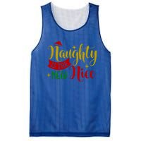 Naughty Is The New Nice Funny Christmas Novelty Holiday Item Funny Gift Mesh Reversible Basketball Jersey Tank