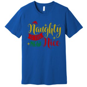 Naughty Is The New Nice Funny Christmas Novelty Holiday Item Funny Gift Premium T-Shirt