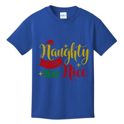 Naughty Is The New Nice Funny Christmas Novelty Holiday Item Funny Gift Kids T-Shirt