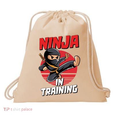 Ninja In Training Costume Party Warrior Drawstring Bag
