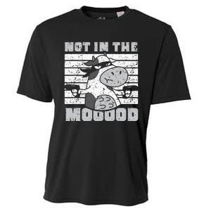 Not In The Mooood Cow Cows Farm Animals Lover Cooling Performance Crew T-Shirt