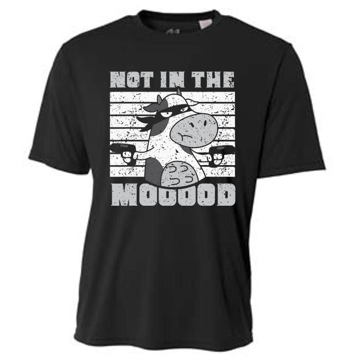 Not In The Mooood Cow Cows Farm Animals Lover Cooling Performance Crew T-Shirt