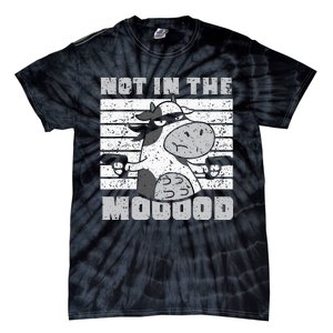 Not In The Mooood Cow Cows Farm Animals Lover Tie-Dye T-Shirt