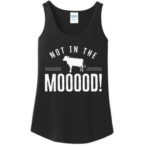 Not in the Mooood Farmer Cow Cows Farming Herd Ladies Essential Tank